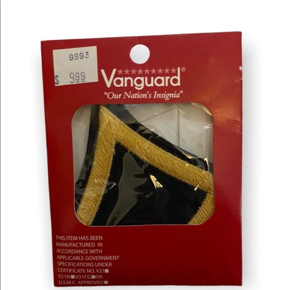 Private First Class - Gold Embroidered on Blue, Male - Picture 2 of 3